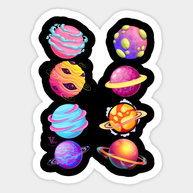 Planets Sticker by Viper Unconvetional Concept